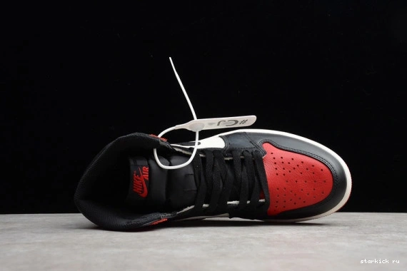 High Jordan 1 555088-610 Bred Retro 555088-610 Toe Air 0330